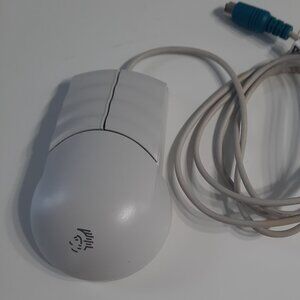 Vintage Packard Bell PS/2 Wired Mouse Model 160125 FDM-611 Gray Retro PC